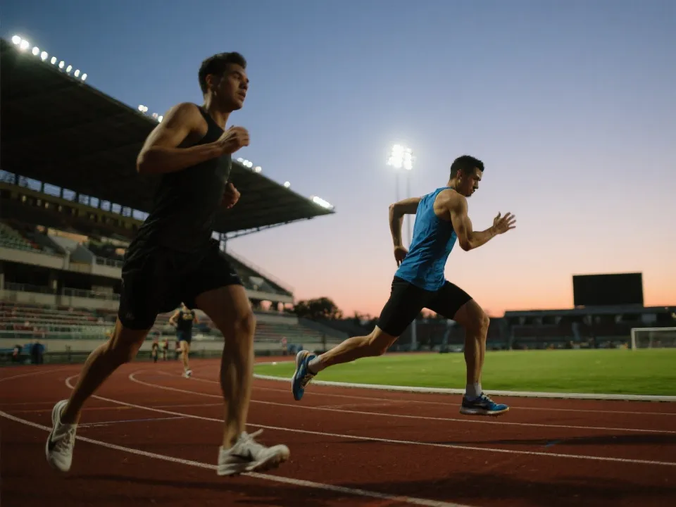 体育场训练场景