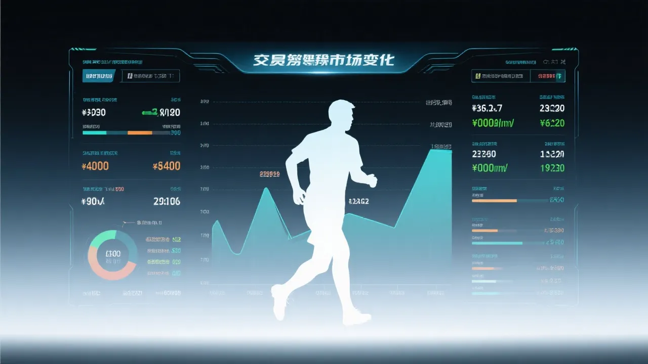 转会市场与数据面板的概念图，象征世界杯后球员身价波动与联赛格局变化